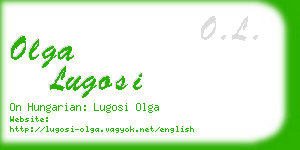 olga lugosi business card